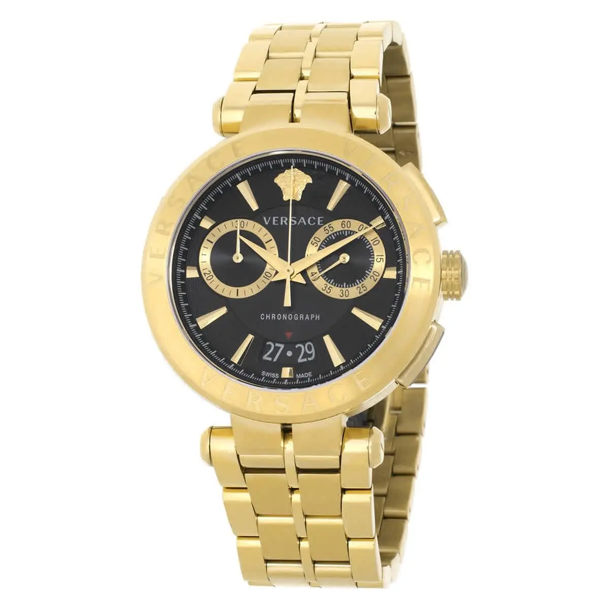 Versace VE1D02823 Aion Black Dial 45 mm Men`s Watch