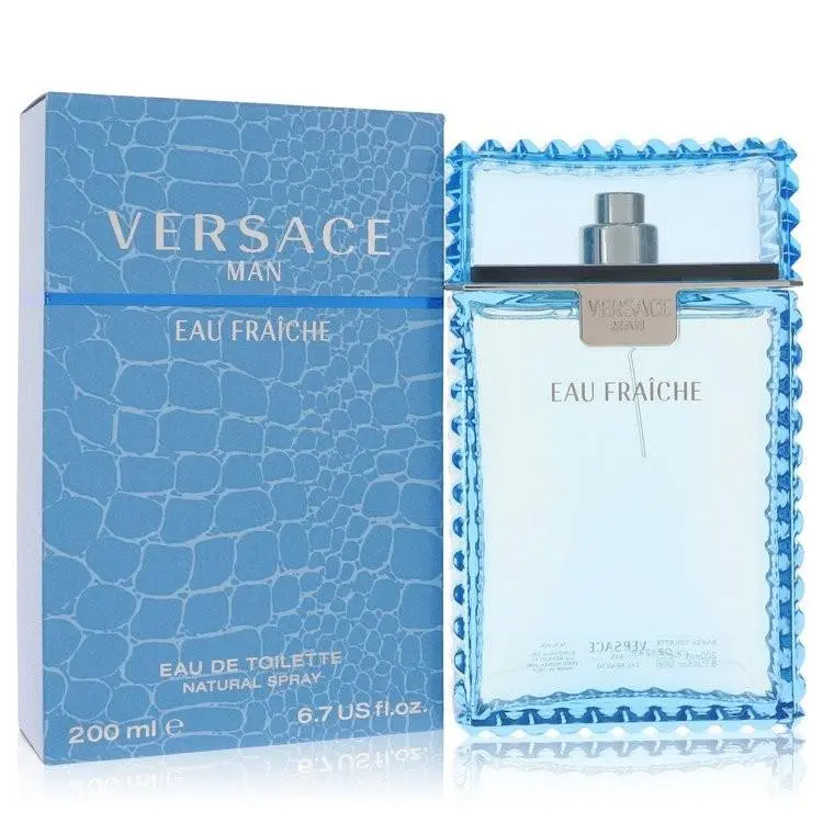 Man  Eau Fraiche Eau De Toilette Spray Blue 6.7 oz For Men by Versace