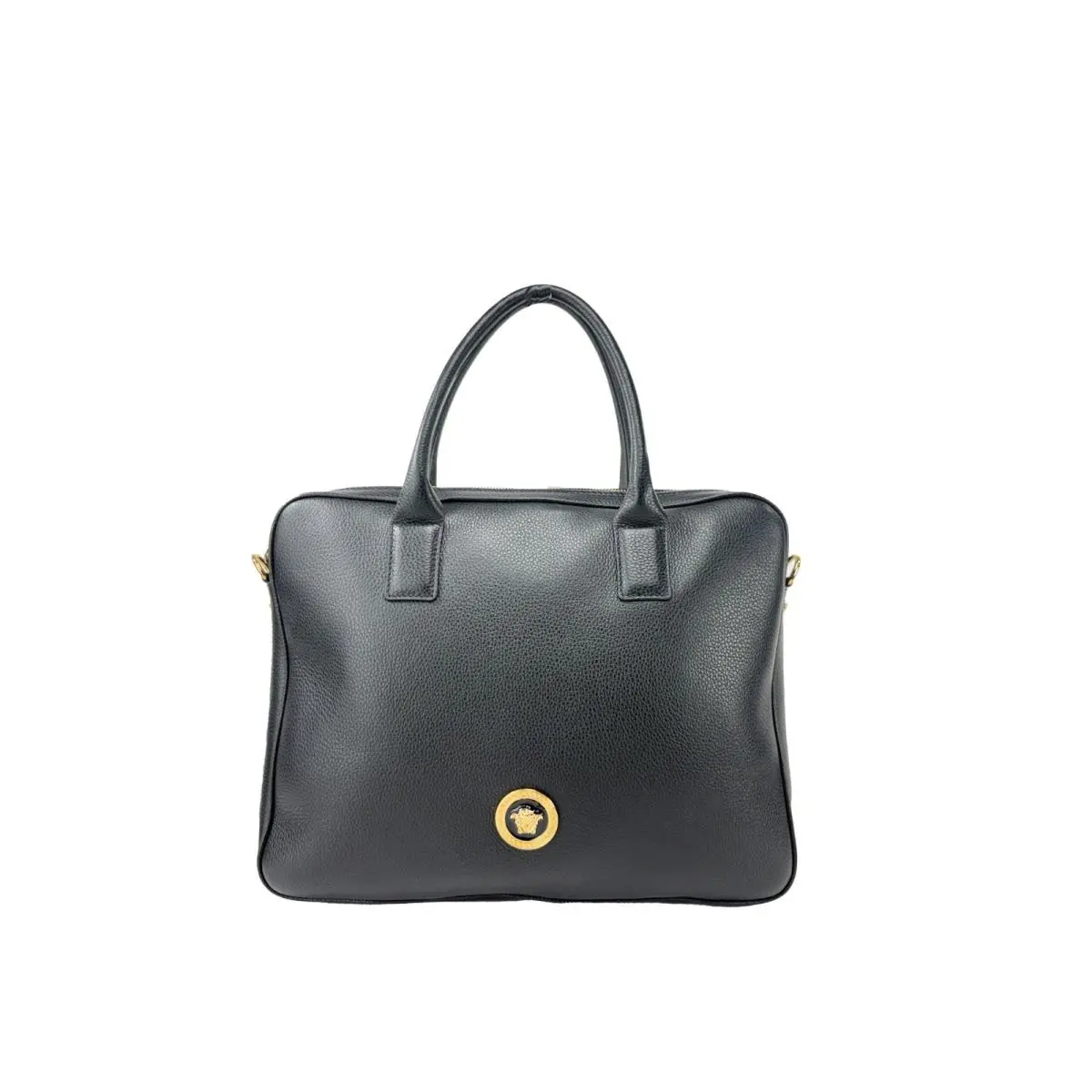 Versace Medusa Leather Briefcase Laptop Bag