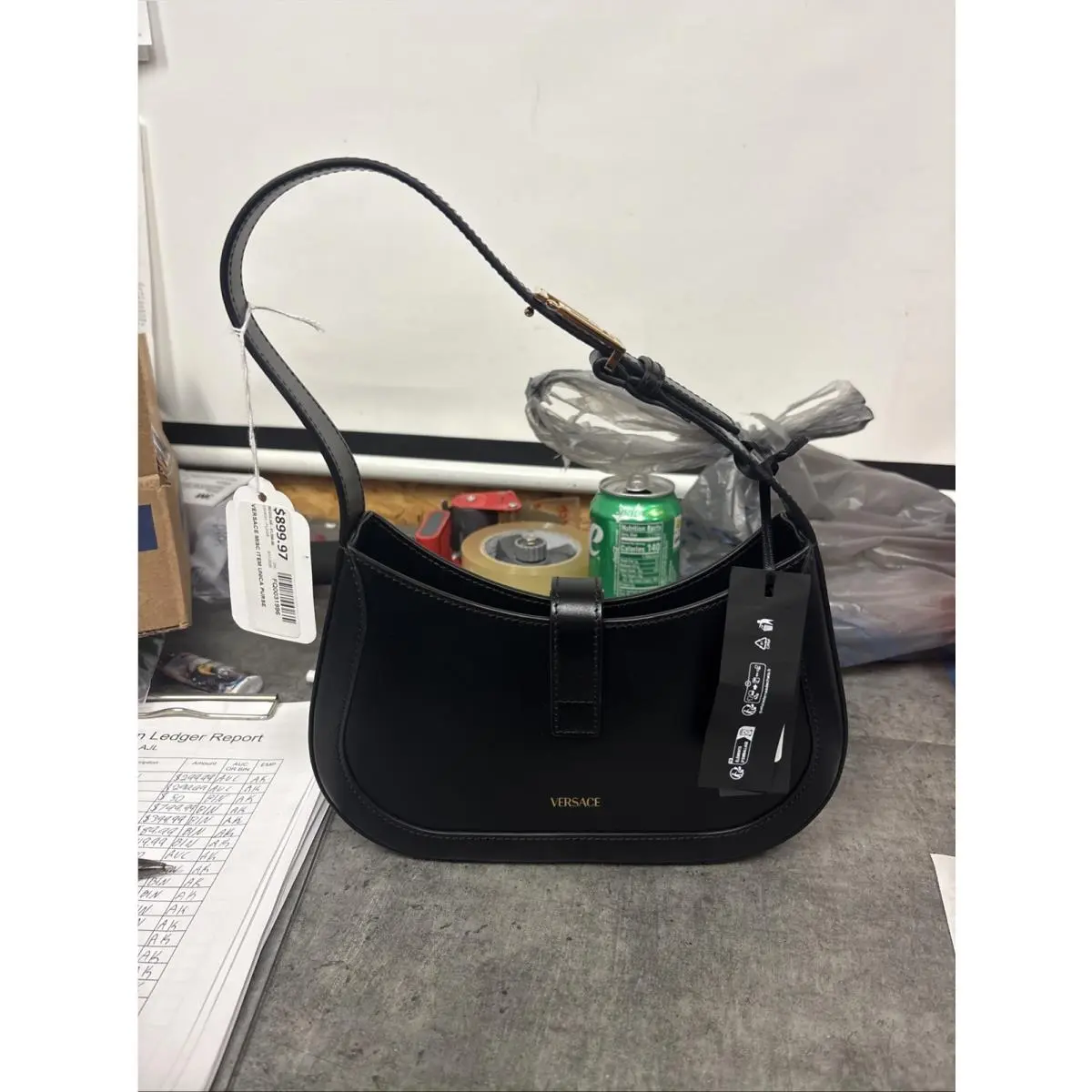 Versace Black Handbag