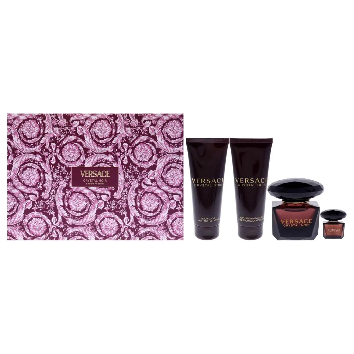 Crystal Noir  For Women - 4 Pc Gift Set Shower Gel by Versace