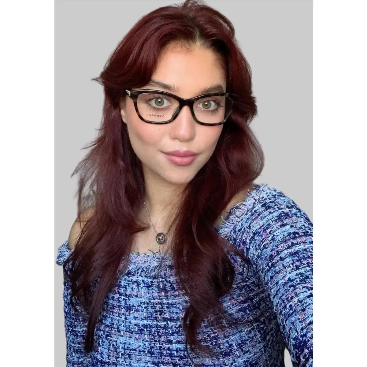Versace Mod. 3225-A 5183 Green 52mm Cat Eye Women`s Eyeglasses Frames Italy
