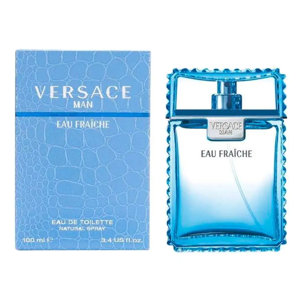 Eau de Toilette Spray 3.4 oz Versace Man Fraiche Blue
