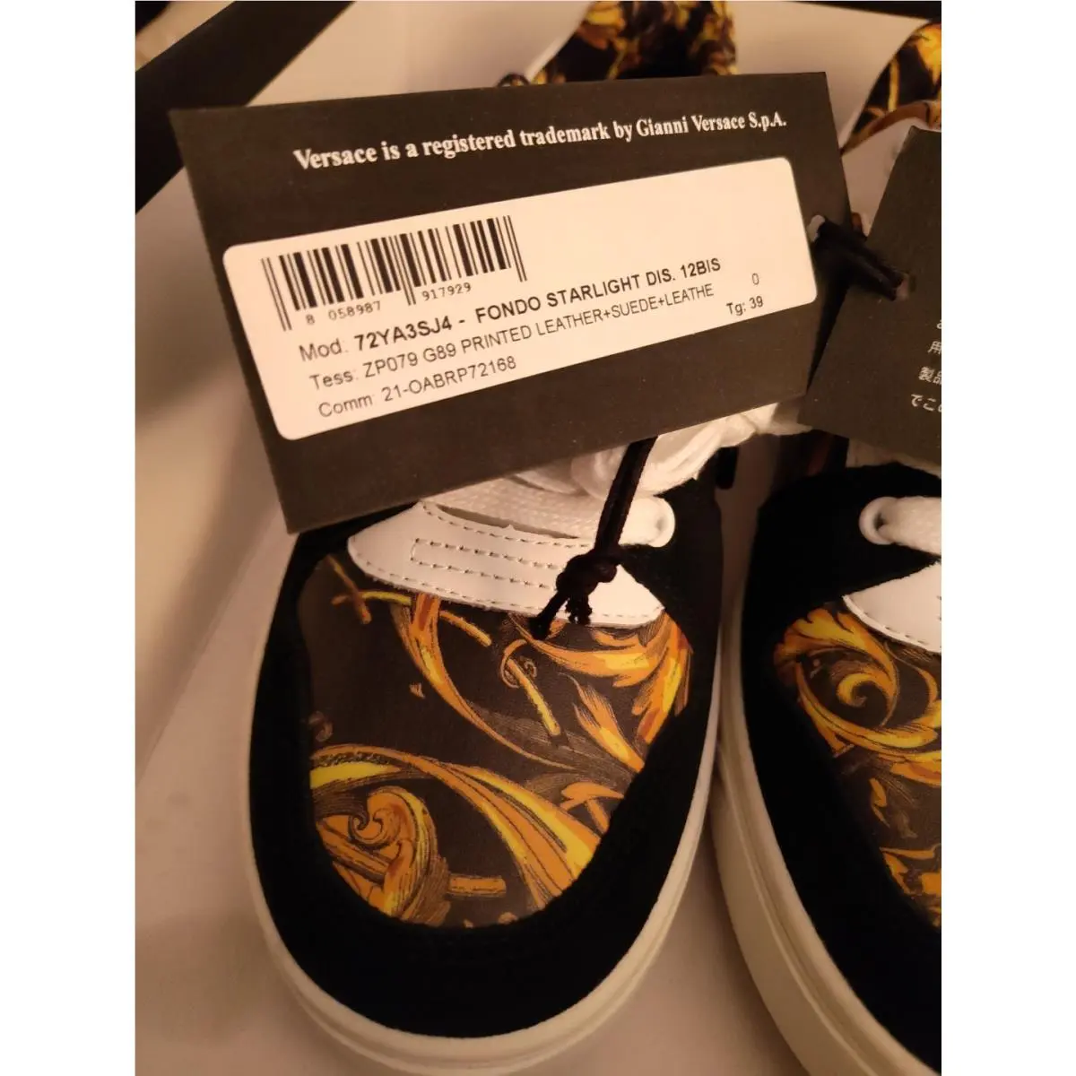 Versace shoes - Versace Jeans Couture - Jeans Couture - 72YA3SJ4 - White (UPC: 196629470932) 7