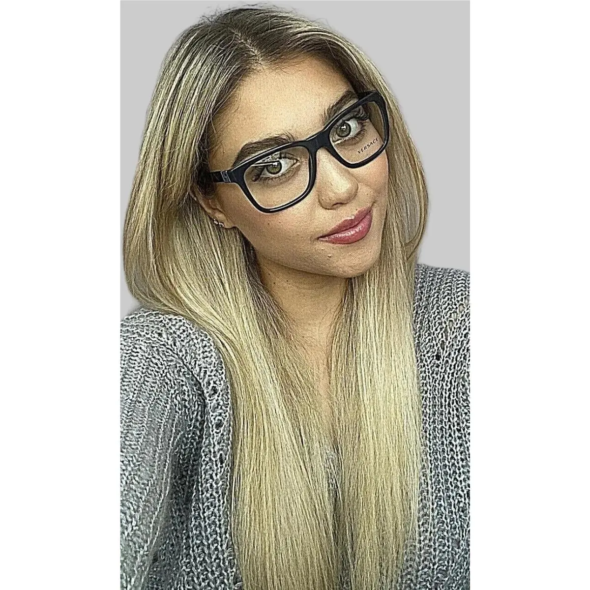 Versace Mod. 3243 5230 Blue 53mm Women`s Eyeglasses Frame Italy A