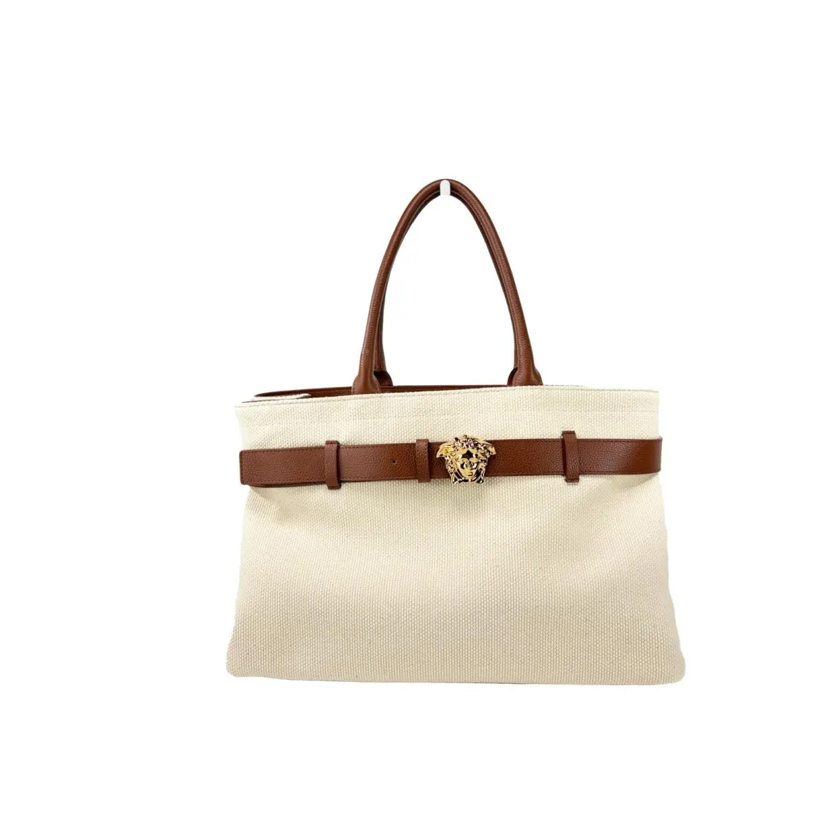 Versace Medusa Large Canvas Belt Large Tote Bag