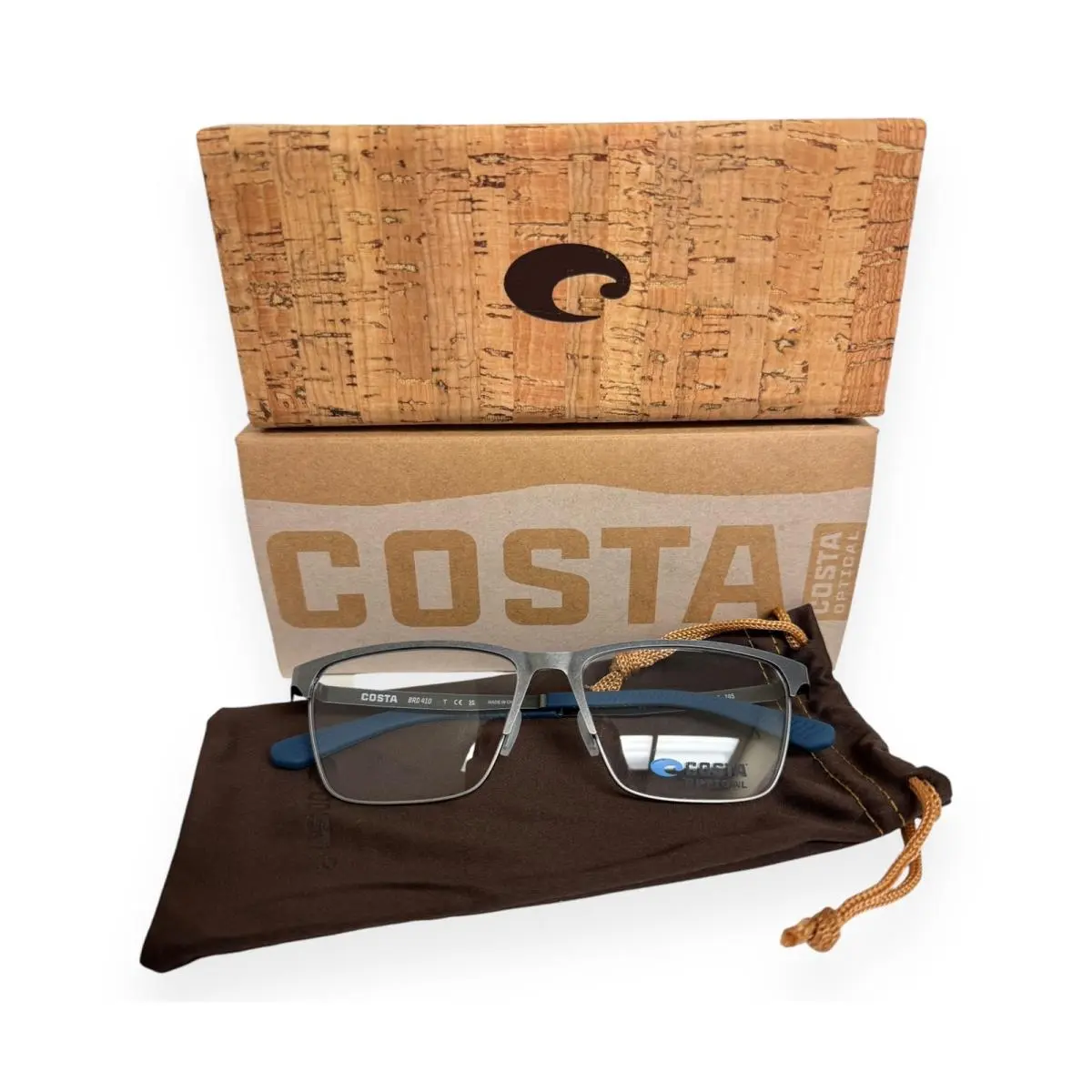Costa Del Mar Bimini Road Eyeglasses Glasses Brd 410 Weathered Gunmetal 54mm