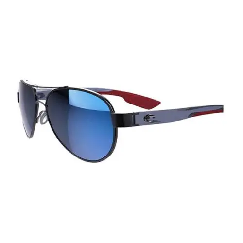 Costa Loreto Brushed 250th Women`s Blue Metal Frame Blue Mirror 580G by Costa Del Mar