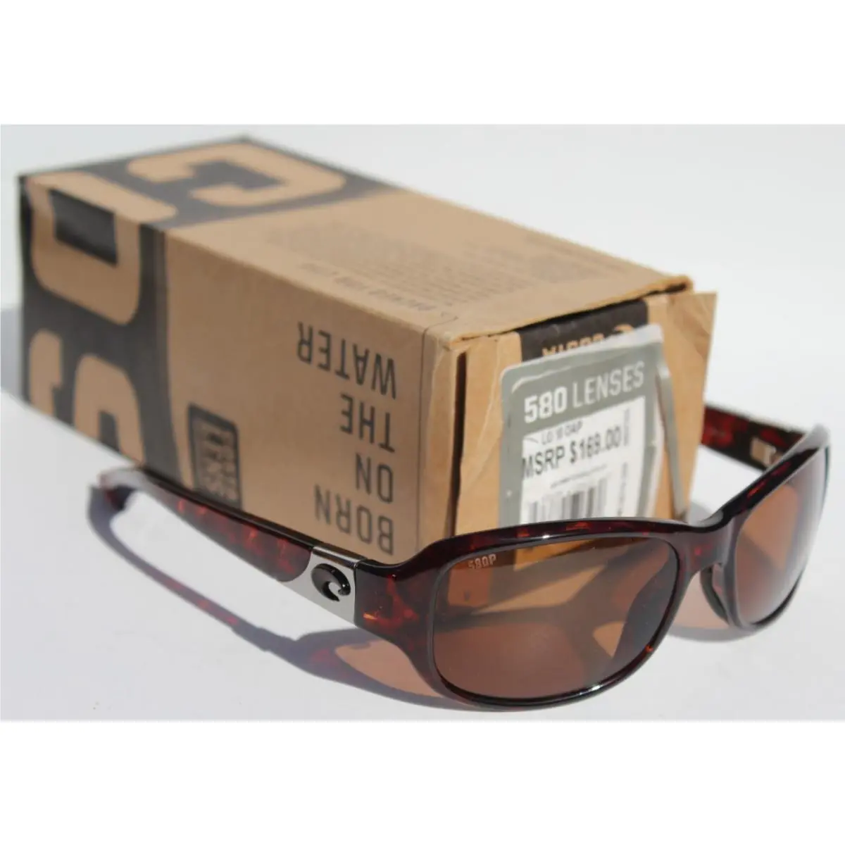 Costa Del Mar Las Olas Polarized Womens Sunglasses Tortoise/amber 580P Rare