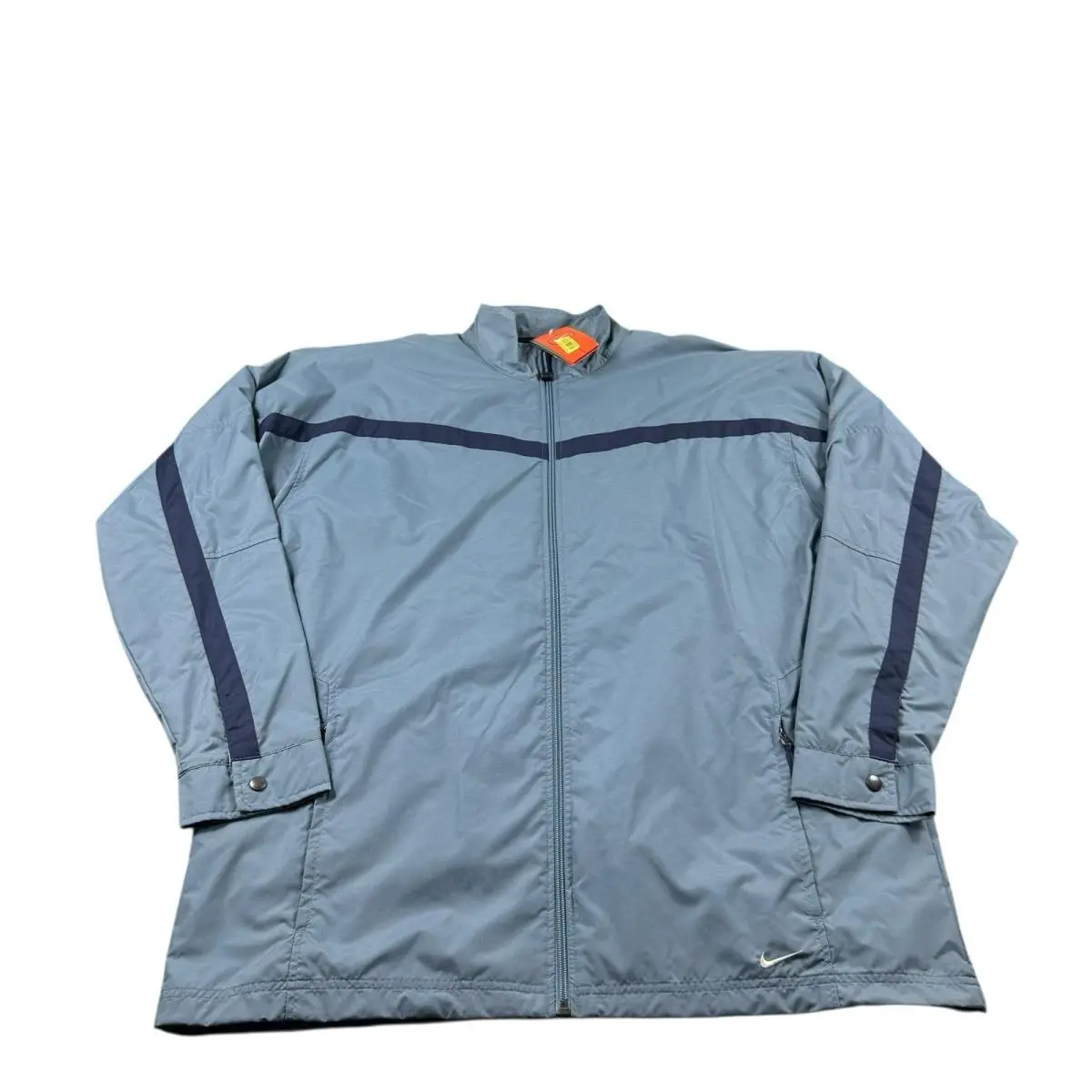 Nike Stone Blue Polyester Vtg Full Zip Men’s Track Jacket Size XL