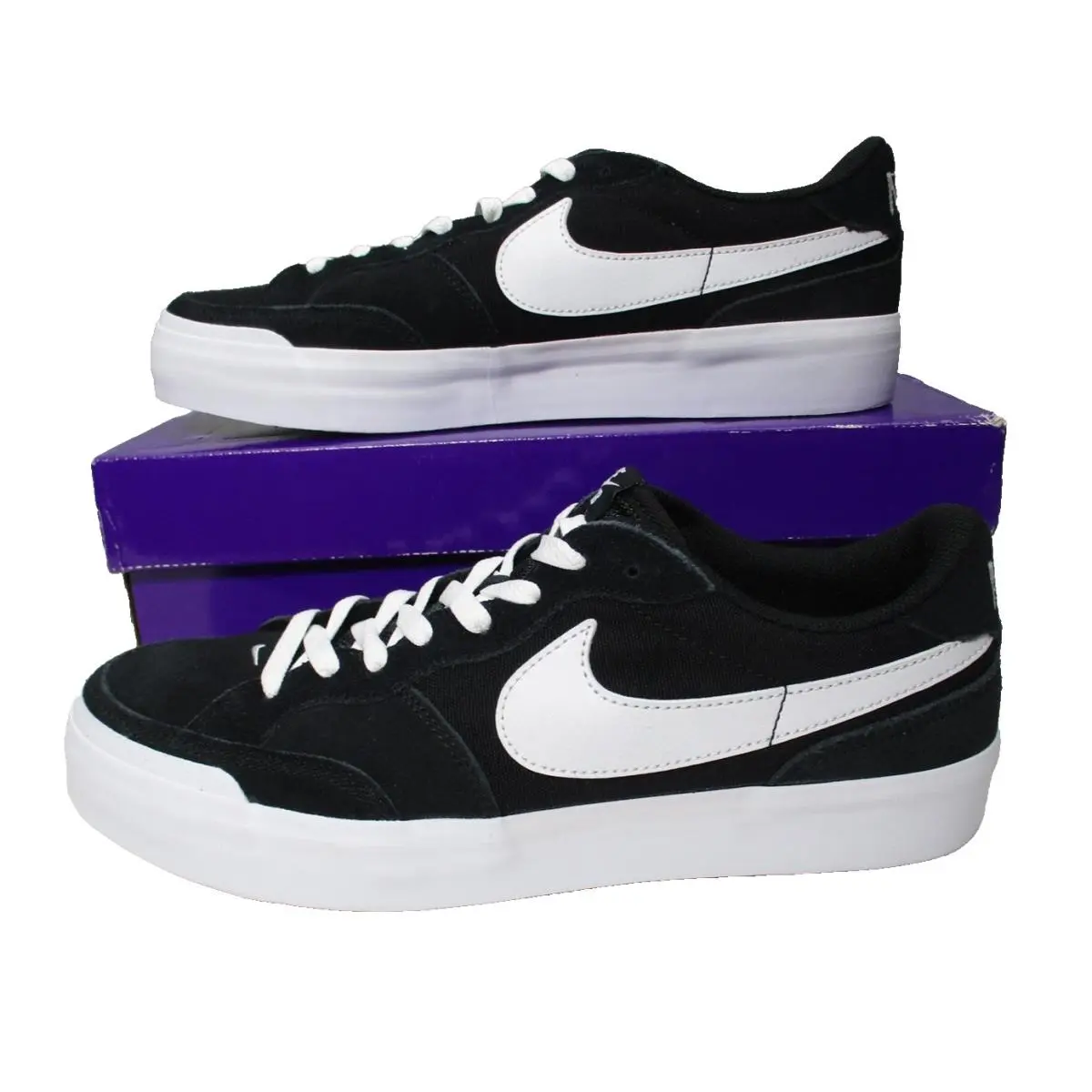 Nike SB Zoom Pogo Plus Shoes Mens Size 10 Black White Skateboarding DX4589-001