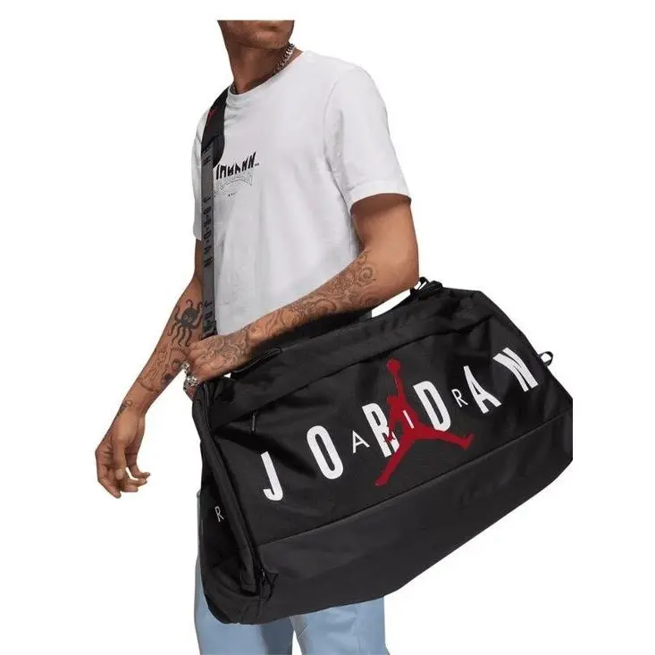 Nike Retro Air Jordan Velocity Duffle Bag Shoe Garage Gym Black/red SM0920-023