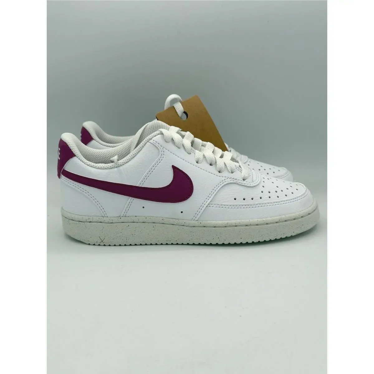 Nike Court Vision Low NN Shoe Women Size 6 White Cactus Flower Purple DH3158-500