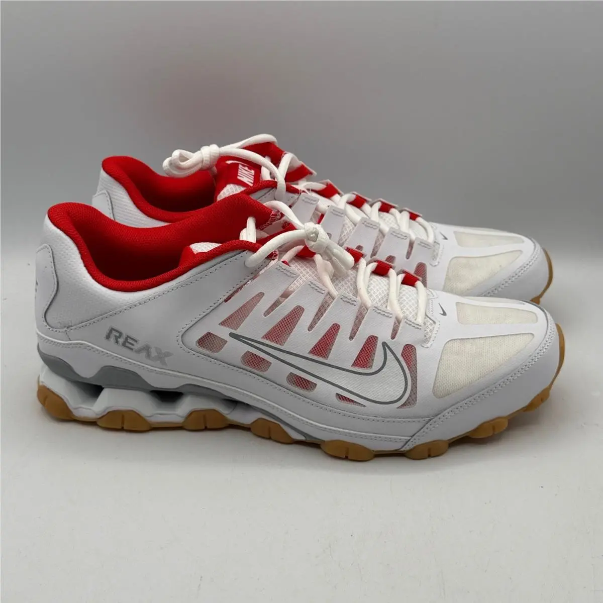 Nike Reax 8 TR Meshvsneakers Mens 13 White Wolf Grey Training 621716-103