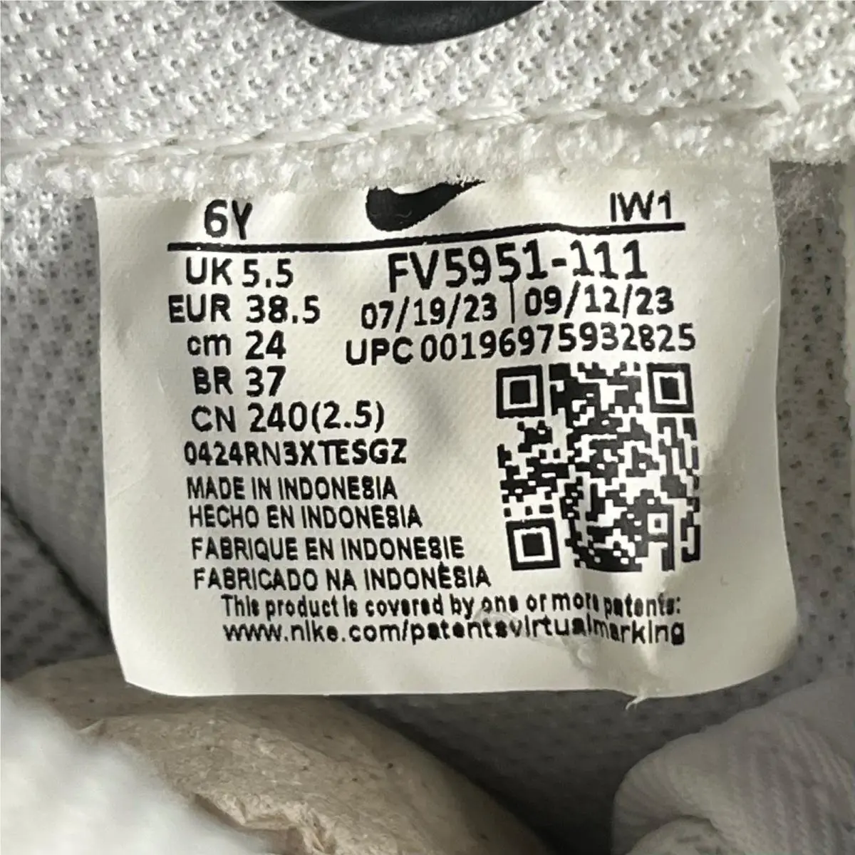 Nike shoes - Nike Air Force 1 LE (GS) - White 5