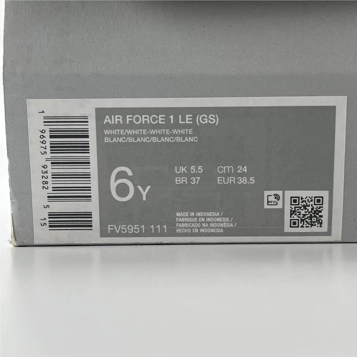 Nike shoes - Nike Air Force 1 LE (GS) - White 8