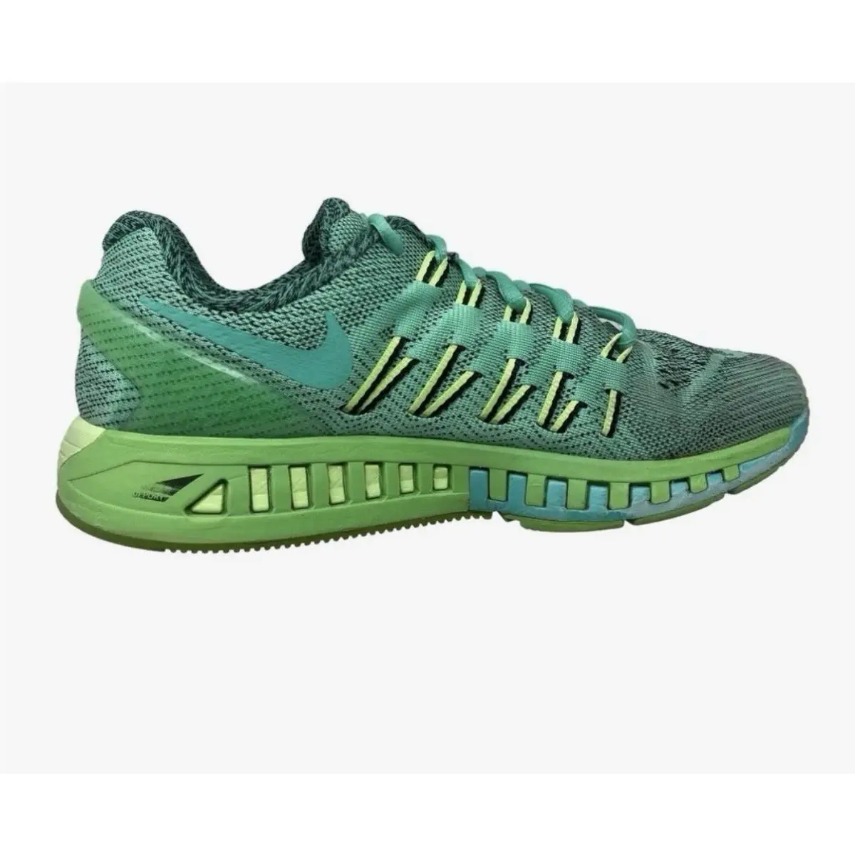 Nike Air Zoom Odyssey Womens Size 7.5 Green Teal Running Shoes 749339-303