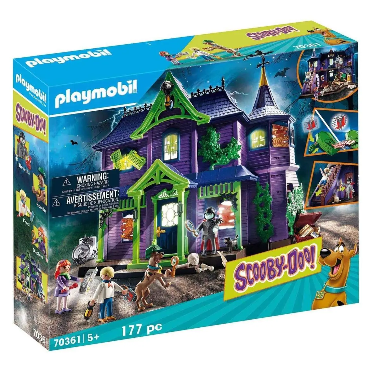 Playmobil Scooby Doo Adventure Mystery Mansion Playset Model 70361