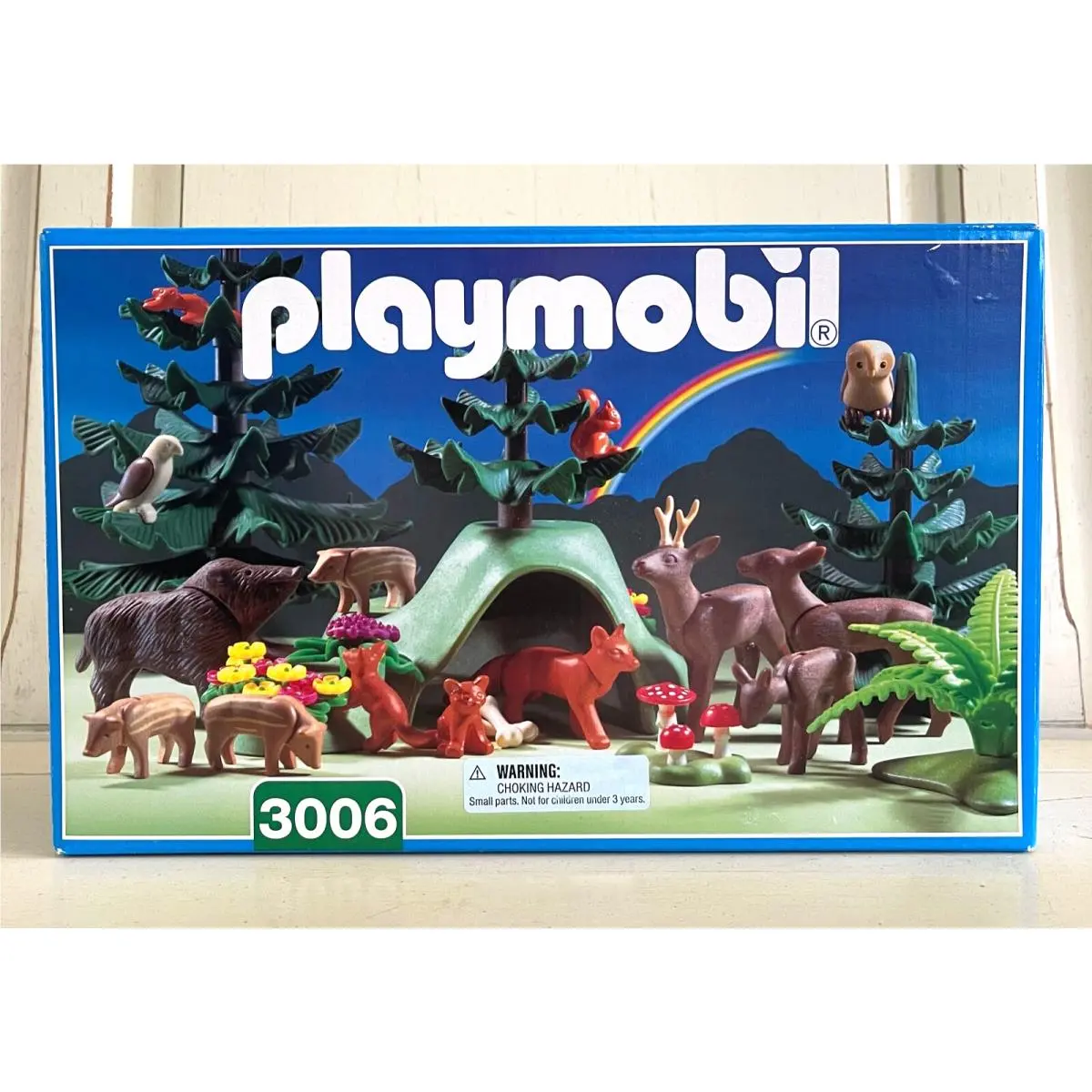 Playmobil 3006 Wildlife Play Set Forest Animals Babies Germany Rare 1998