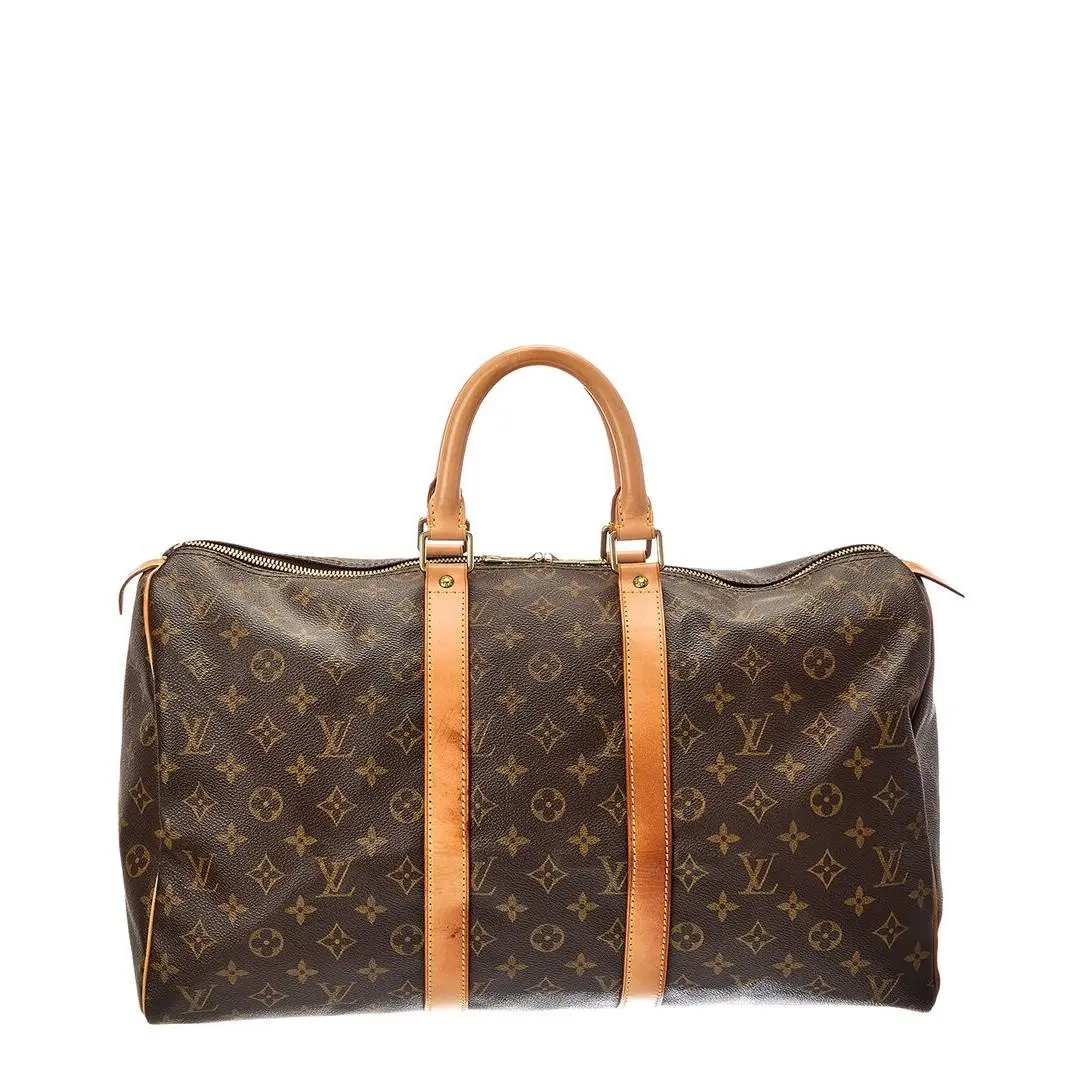 Louis Vuitton Brown Monogram Keepall 45 Pre-loved Women`s
