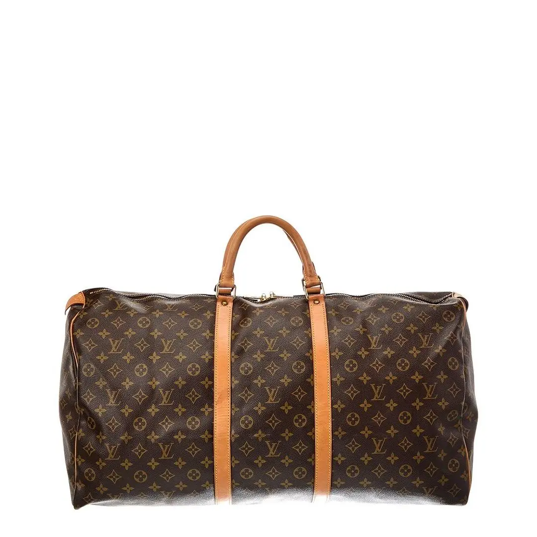 Louis Vuitton Brown Monogram Keepall 60 Pre-loved Women`s
