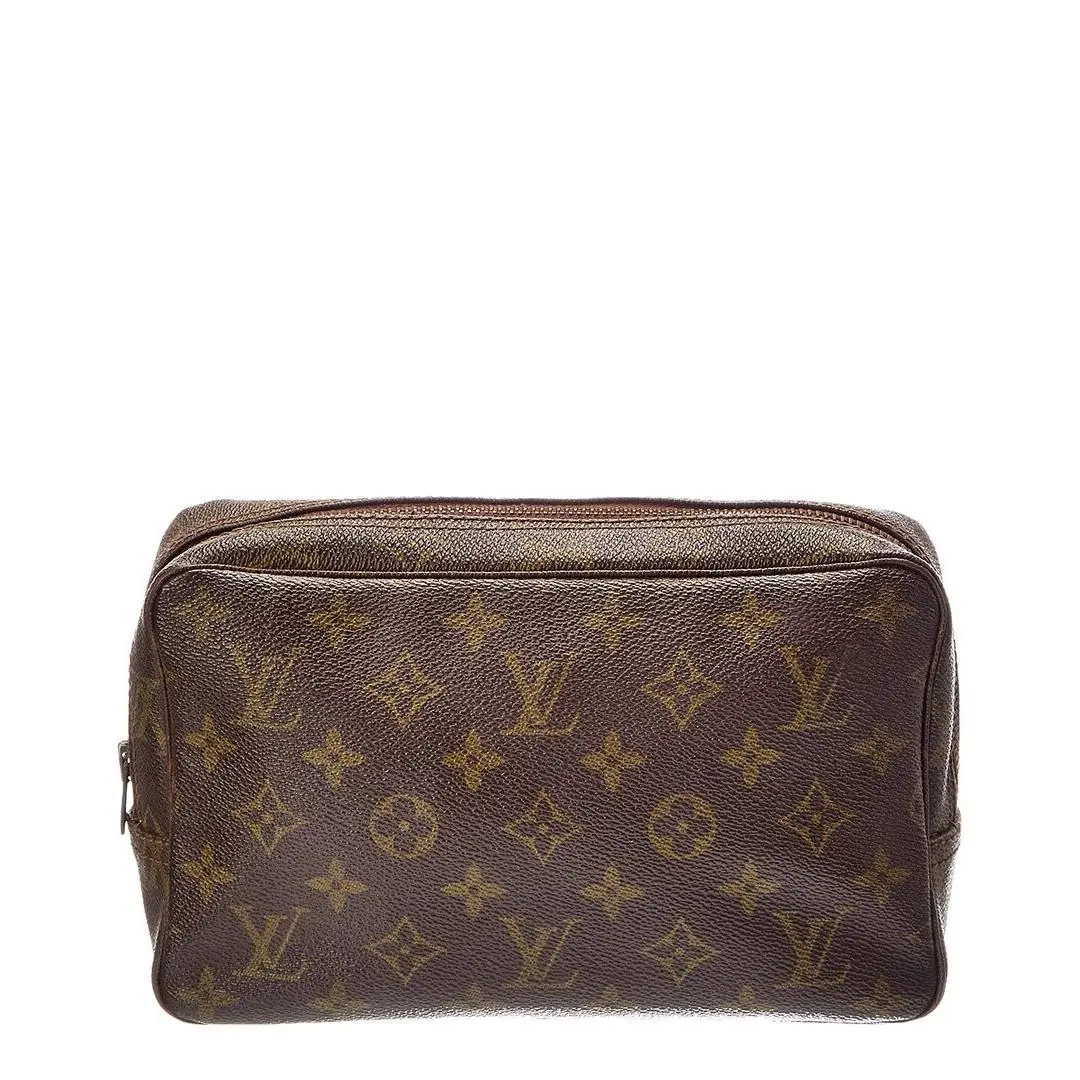 Louis Vuitton Brown Monogram Canvas Trousse Cometic Case Pre-loved