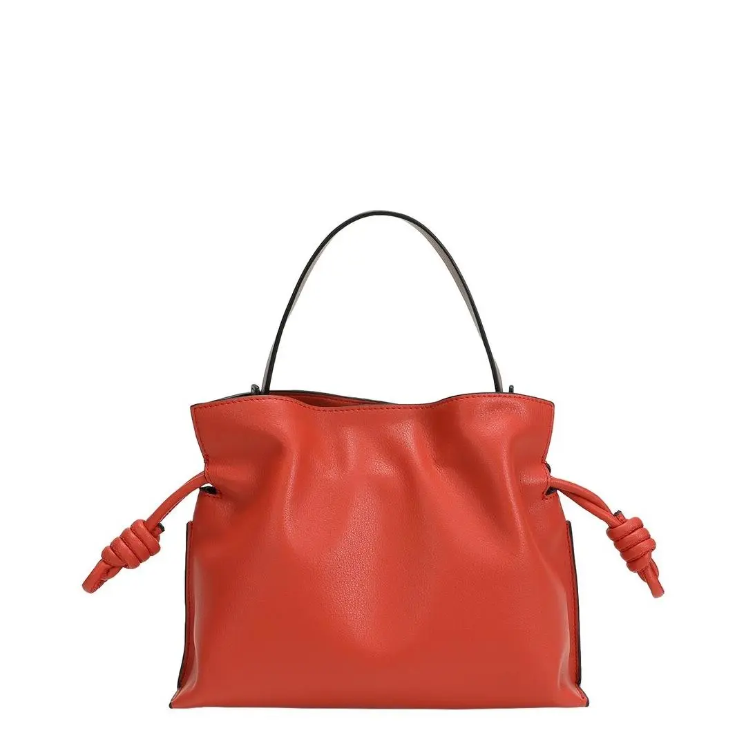 Louis Vuitton Tiffany Fred Paris Soft Leather Bucket Bag Women`s Red