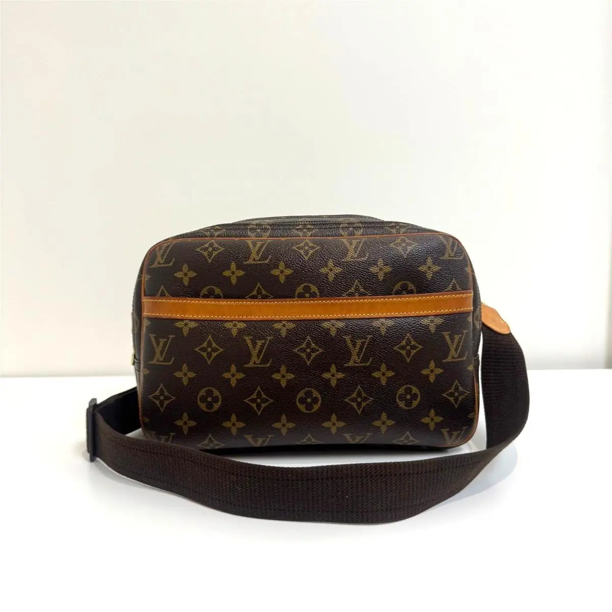 Louis Vuitton Monogram Canvas Reporter PM Messenger Bag LV Camera Crossbody