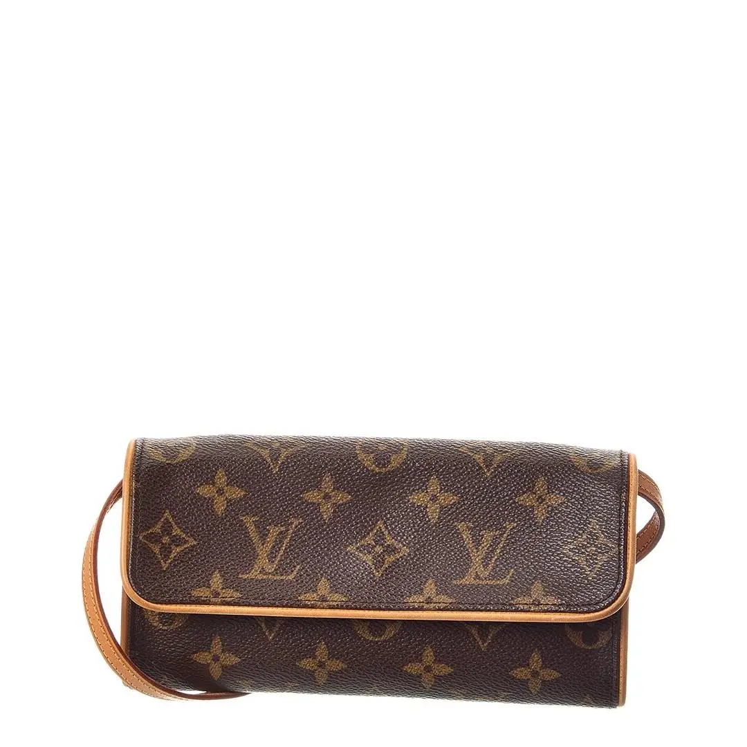 Louis Vuitton Brown Monogram Canvas Pochette Twin Pm Pre-loved