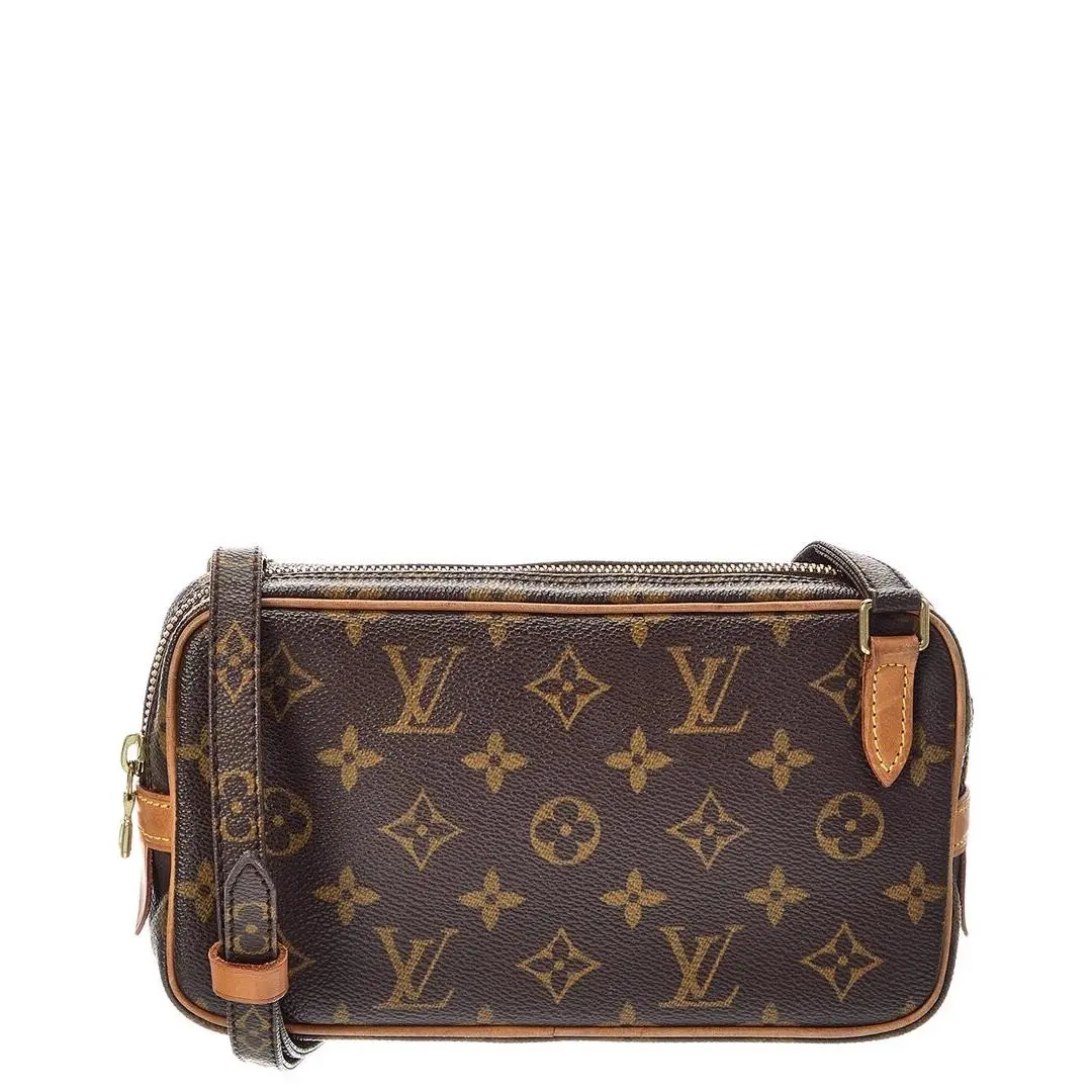 Louis Vuitton Brown Monogram Marly Pochette Pre-loved Women`s
