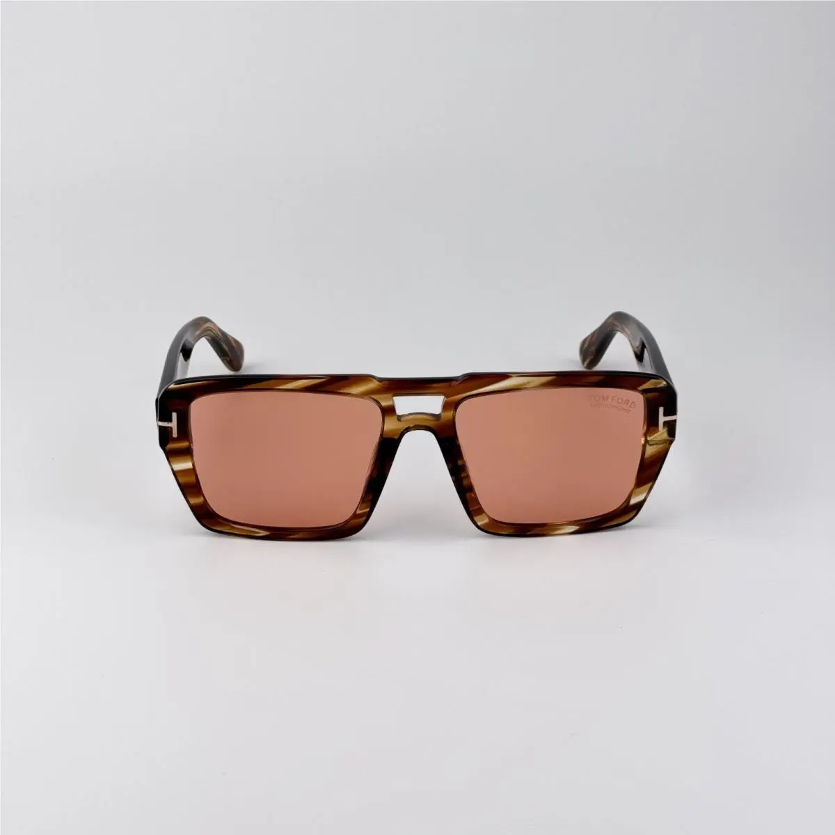 Redford Men Sunglasses Brown Havana Photochromic Pilot FT1153 55E by Tom Ford
