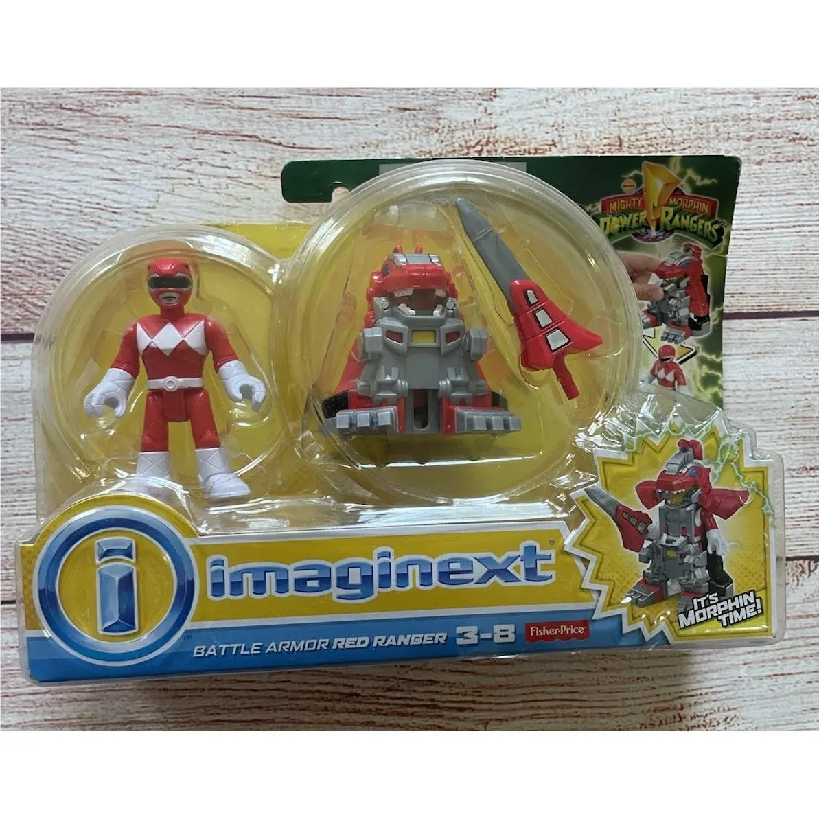 Fisher Price Imaginext Power Rangers Battle Armor Red Ranger Mighty Morph