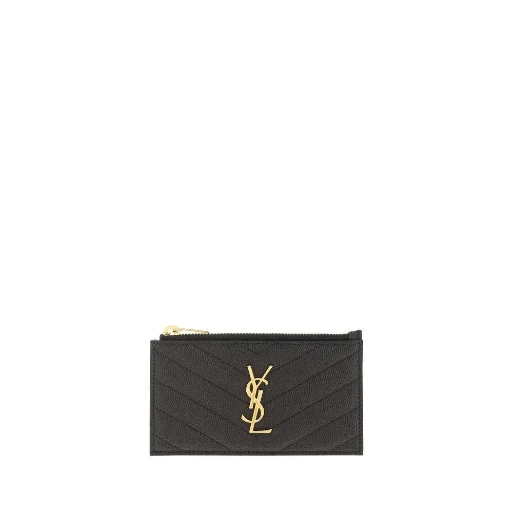 Saint Laurent Black Calf Leather Bos Taurus Wallet - SA607915BOW011000BB