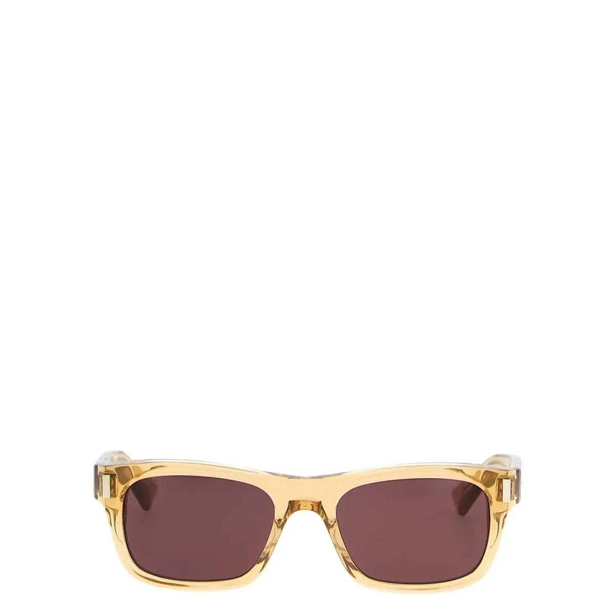 Saint Laurent Beige Acetate Sunglasses by Yves Saint Laurent
