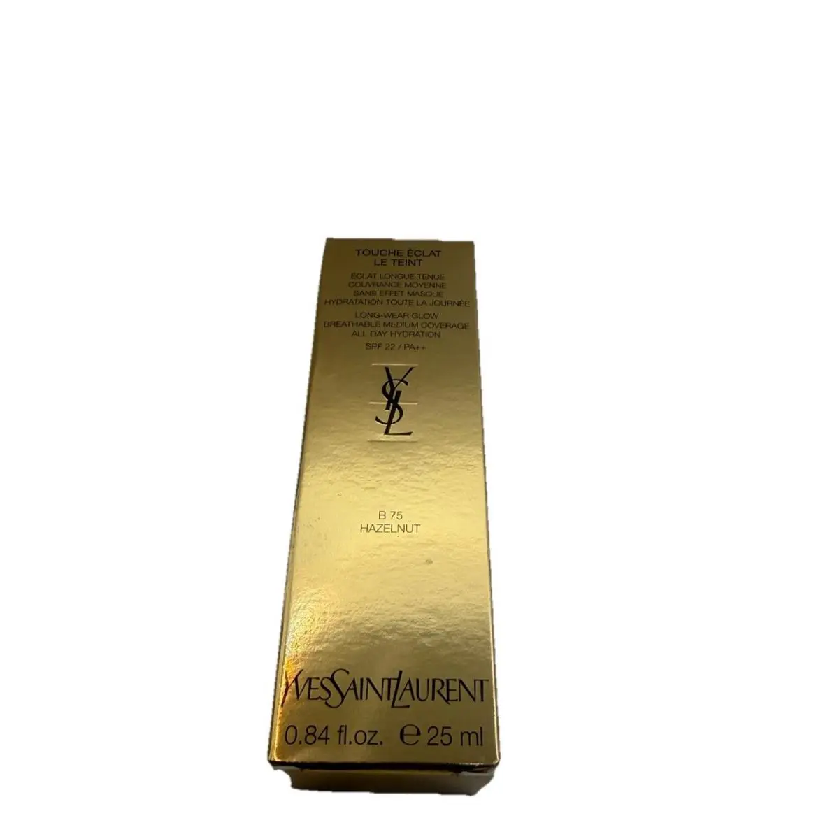 Ysl Touche Eclat Le Teint Long Wear Glow Spf 22 B 75 Hazelnut by Yves Saint Laurent