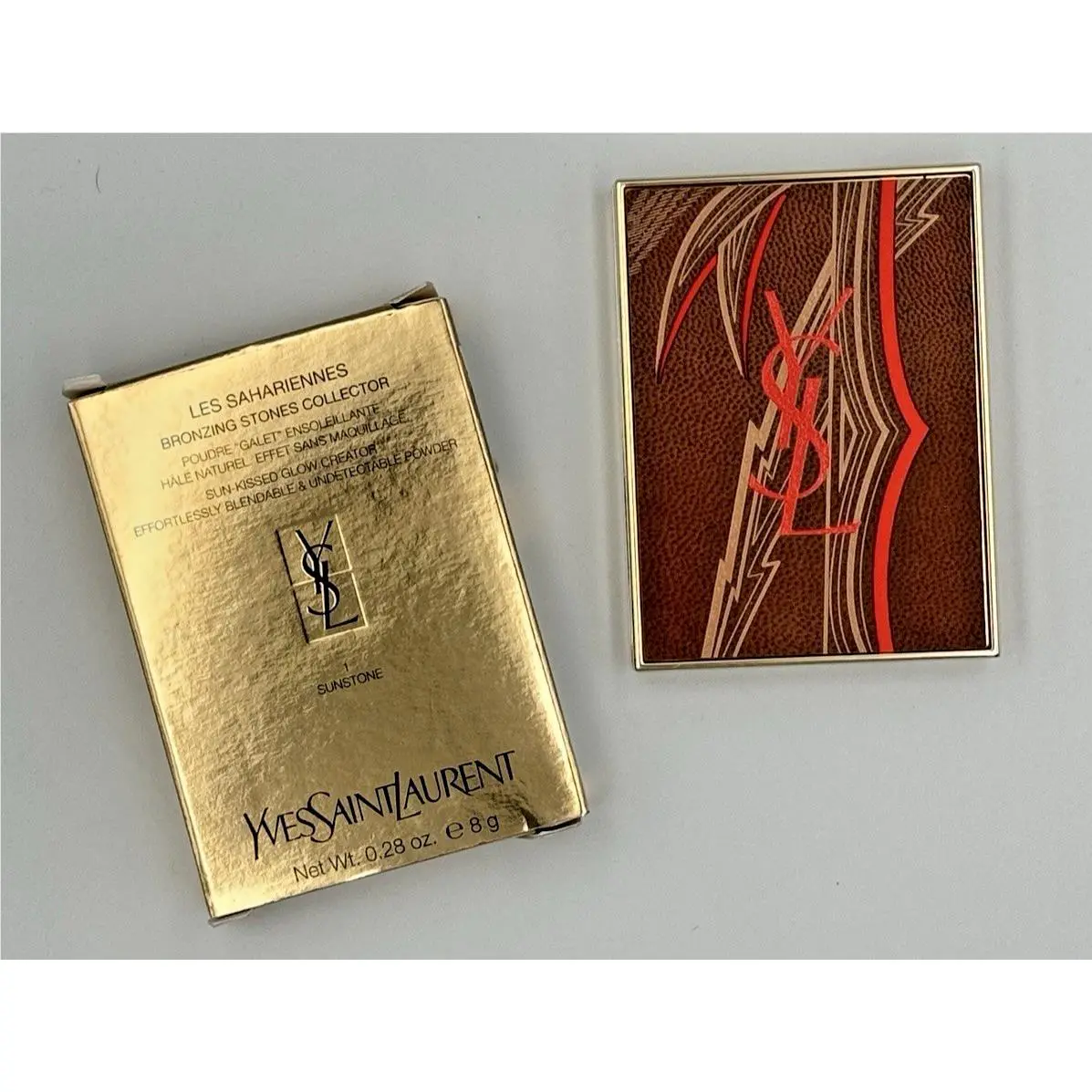 Ysl Les Sahariennes Bronzing Stones Collector No 1 Sunstone Suede Leather Cover by Yves Saint Laurent