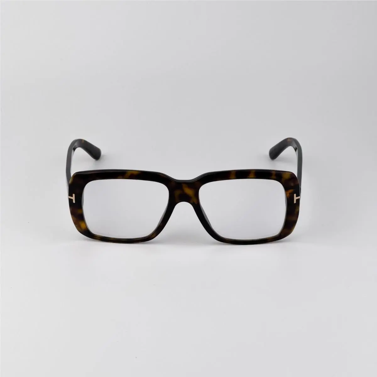 Tom Ford Men Eyeglasses Havana Blue Light Block Square FT5822-B 052