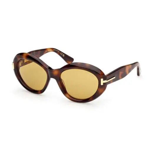 Tom Ford Icon FT1328 53E Blonde Havana/brown 55mm Women`s Sunglasses