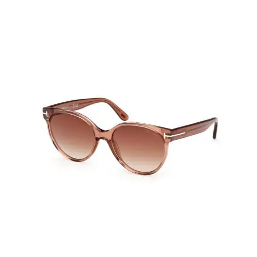 Tom Ford FT1311 TALLULAH-02 45F Shiny Light Brown/brown 56mm Women`s Sunglasses