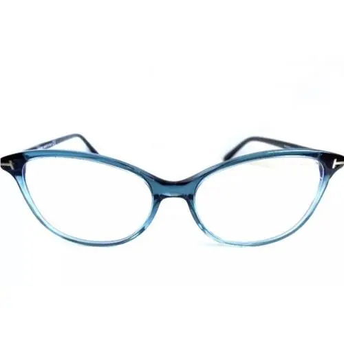 Tom Ford Green Blue Light Protection 54mm Cat Eyewomen`s Eyeglasses Frame Italy