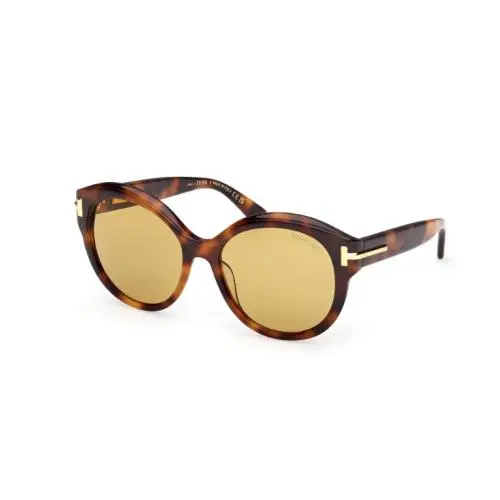 Icon FT1251 53E Blonde Havana/brown 57mm Women`s Sunglasses by Tom Ford