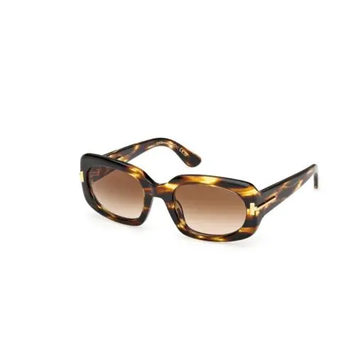 Tom Ford Icon FT1253 55F Coloured Havana/gradient Brown 54mm Women`s Sunglasses