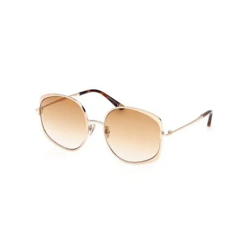 Tom Ford FT1349 ABBEY-02 28F Shiny Rose Gold/brown 58mm Women`s Sunglasses