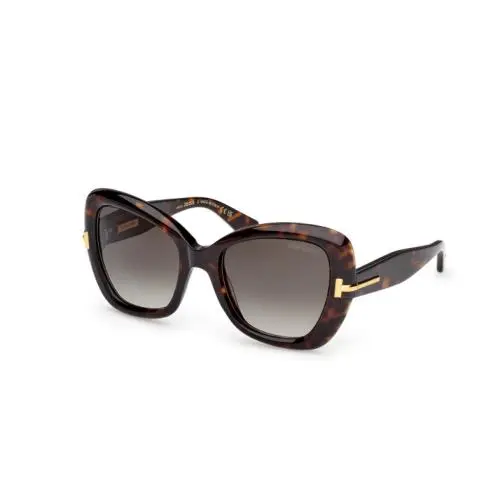 Icon FT1279 52B Dark Havana/gradient Smoke 55mm Women`s Sunglasses by Tom Ford