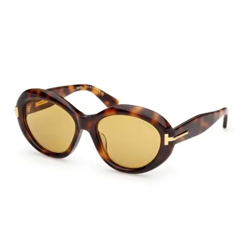 Tom Ford Icon FT1328-F 53E Blonde Havana/brown 57mm Women`s Sunglasses