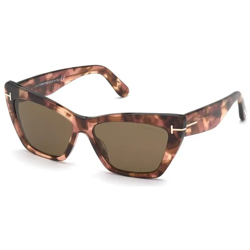 Sunglasses w Soft Case - FT0871 Wyatt 55J - Spotted Havana/roviex by Tom Ford