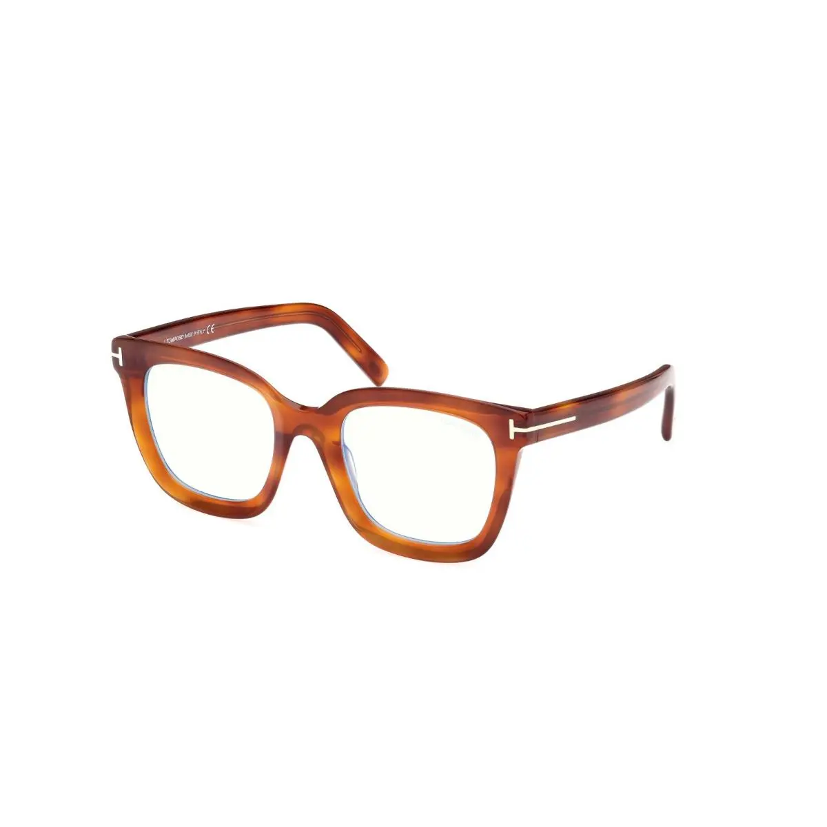 Tom Ford Eyeglasses w TF Case - FT5880B 053 - Transparent Amber 51-22-140