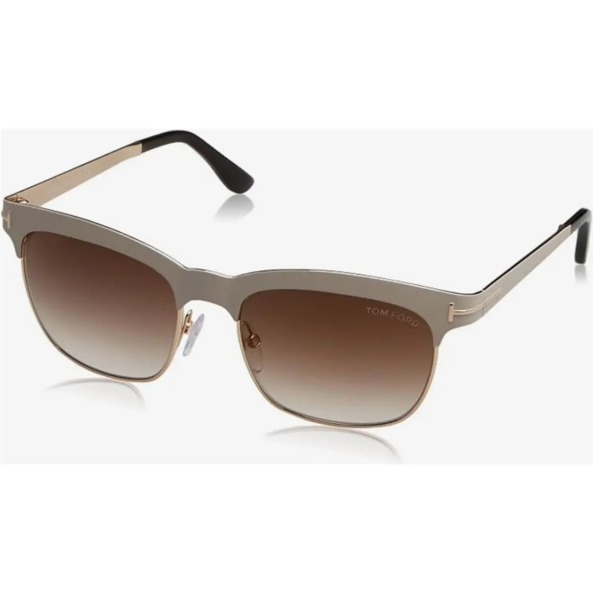 Tom Ford Sunglasses TF 437 Elena Matt Wht Gd/ gd Mir 54-17-135 TF437-25F