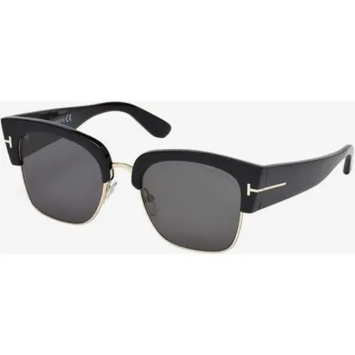 Tom Ford Sunglasses TF 554 Dakota Shy Blk Gd/ Smoke 55-20-140 TF554-01A