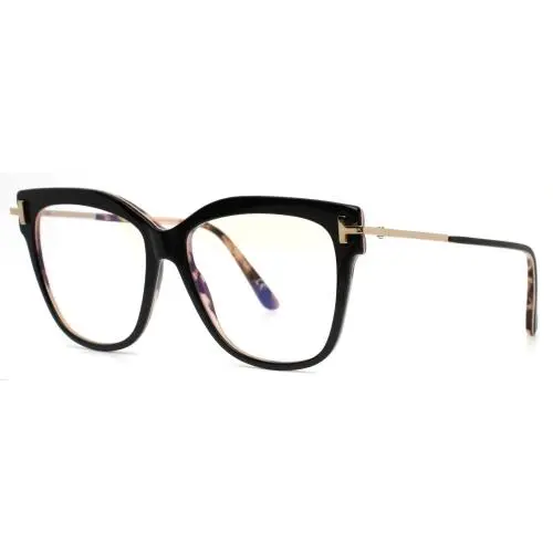 Tom Ford Eyeglasses w TF Case - FT5704B 005 - Black / Havana 54-15-140